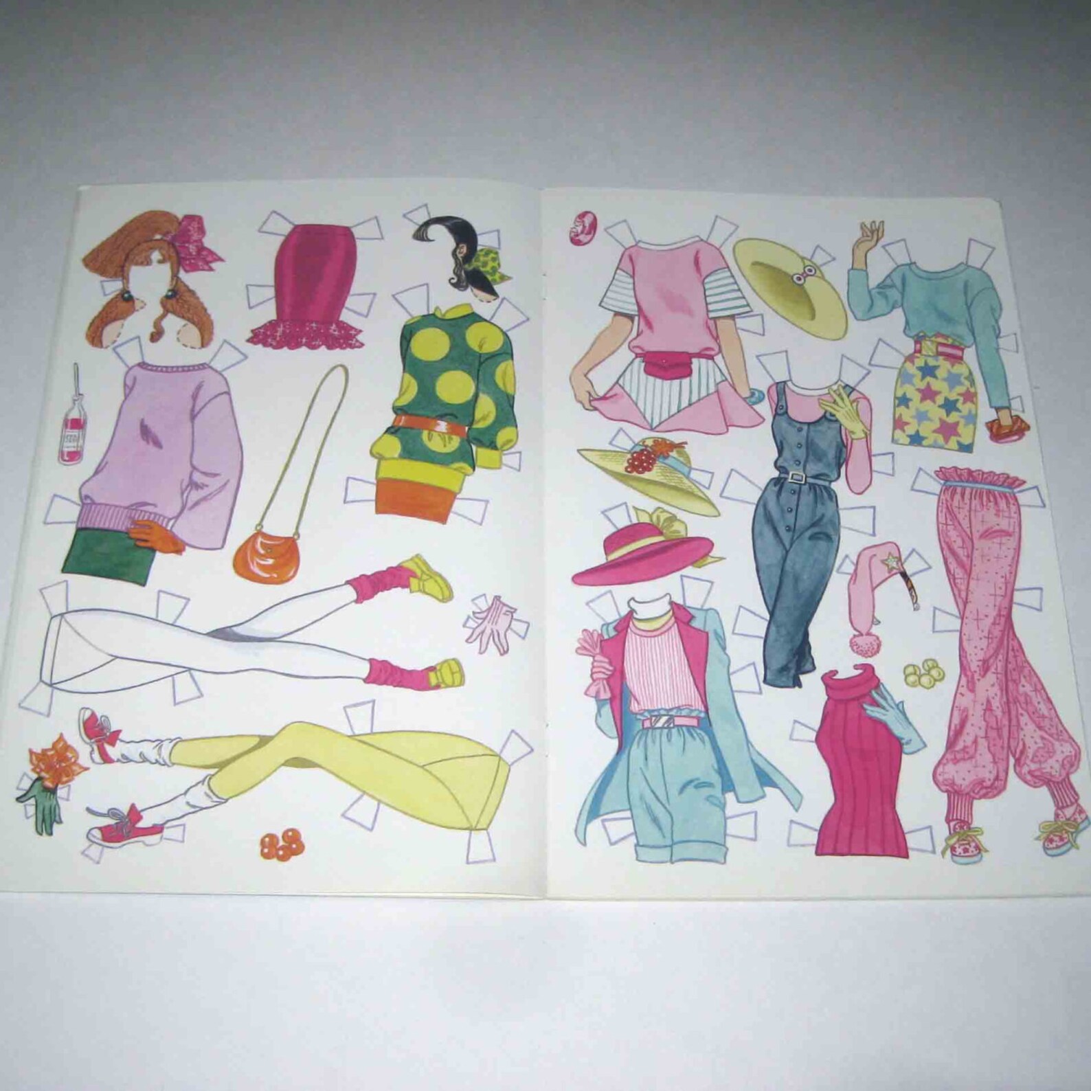 Vintage 1980s Fashion Fun Paper Doll Book for Children Uncut | Etsy