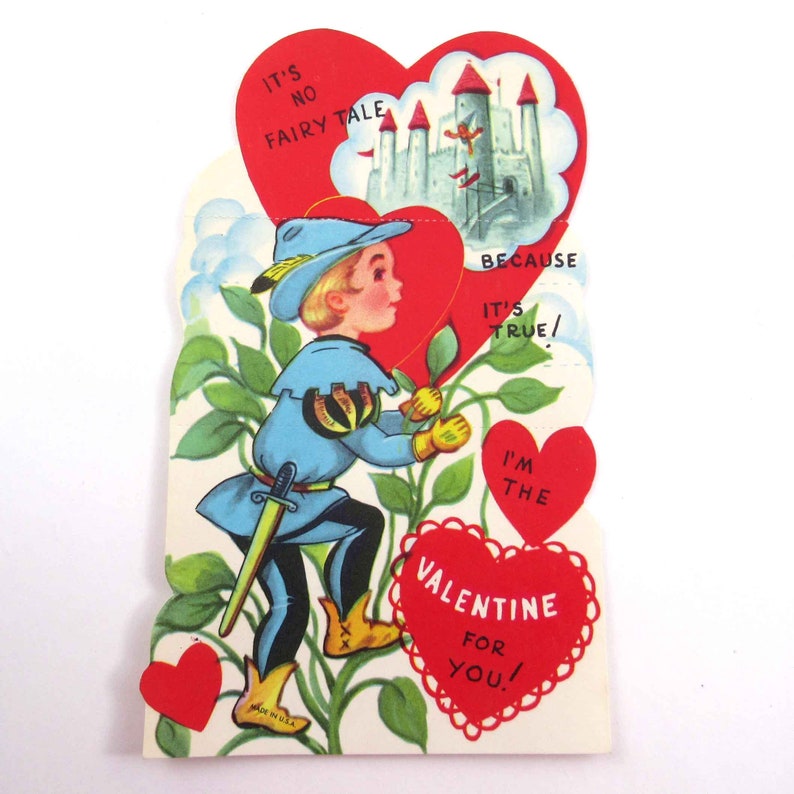 San Valentín vintage con Jack y el cuento de hadas del castillo Bean Stalk imagen 1