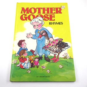Mother Goose Rhymes Vintage 1980s Children&#39;s Book by Award Publications London England