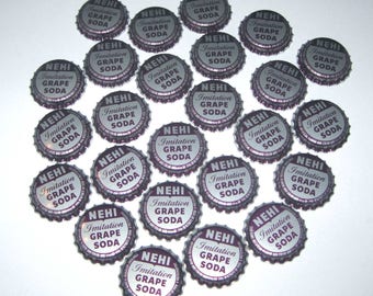 Vintage Bottle Caps Nehi Imitation Grape Soda Purple Set of 25