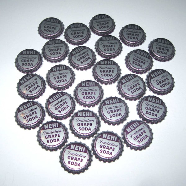 Vintage Bottle Caps Nehi Imitation Grape Soda Purple Set of 25