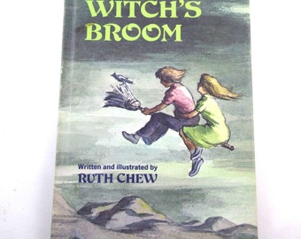 Witch's Broom Vintage 1970s Children's Scholastic Book by Ruth Chew