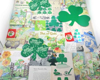 Vintage St. Patrick's Day Ephemera Pack 25 Pieces for Altered Art Junk Journal Scrapbooking