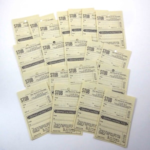 Vintage Louisville & Nashville Railroad Stubs or Tickets Set of 20