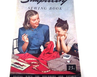 Simplicity Sewing Book Vintage 1940s Sewing Book Simplicity Pattern Co.