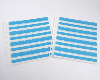 Vintage Unused Blue and White Our Price Stickers or Tags on Sheets Set of 48