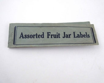 Vintage Book of Assorted Fruit Jar Canning Labels