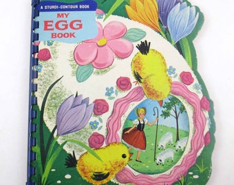 My Egg Book Vintage 1960s Children's Wonder Sturdi Contour Book