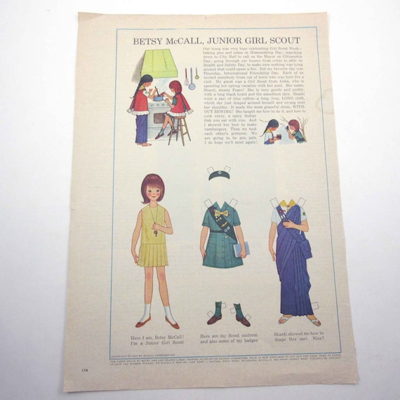 betsy mccall paper dolls 1970s