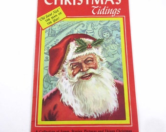 Christmas Tidings Vintage Christmas Booklet with Songs Stories Poem