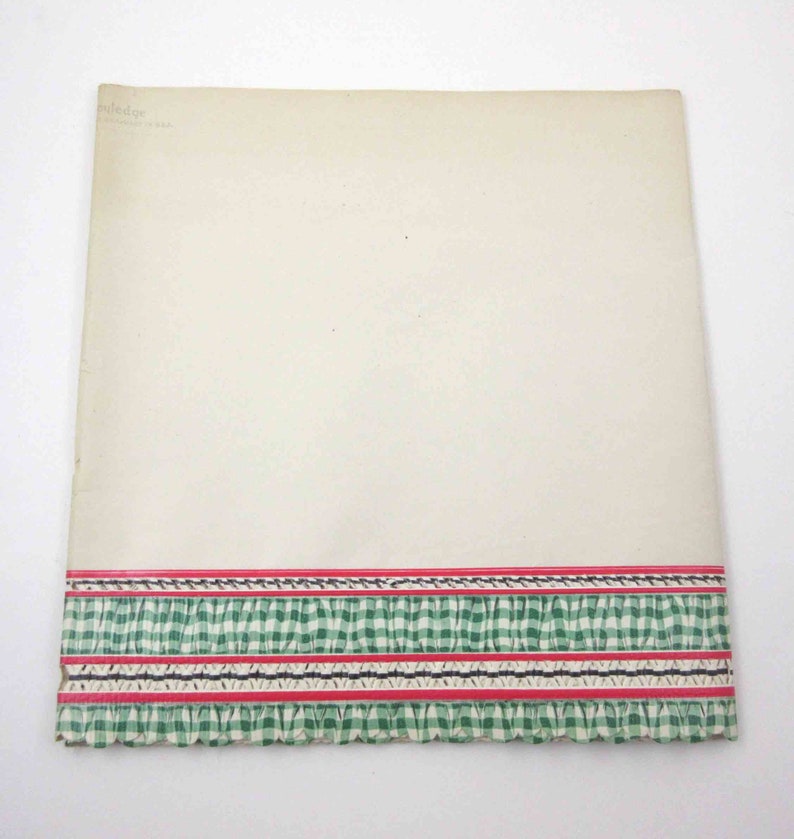 Retro Royledge Decorative Shelf Lining Paper With Green Etsy