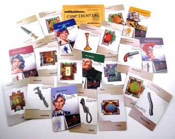 Clue Game Playing Cards Suspects Rooms Weapons Set of 21