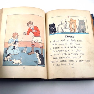 Round the Year Vintage 1930s Childrens School Reader or Textbook by Macmillan Work Play Books