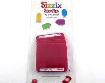 Unused Sizzix Sizzlits Tag Set Small in Original Package Scrapbooking Card Making