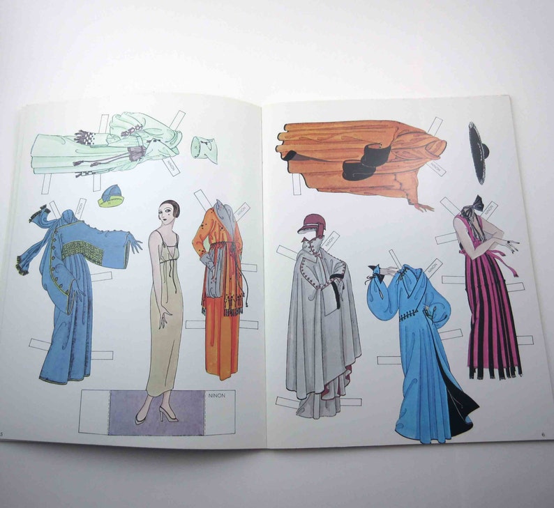 Erte Fashion Paper Dolls of the Twenties Vintage 1970s Dover Etsy