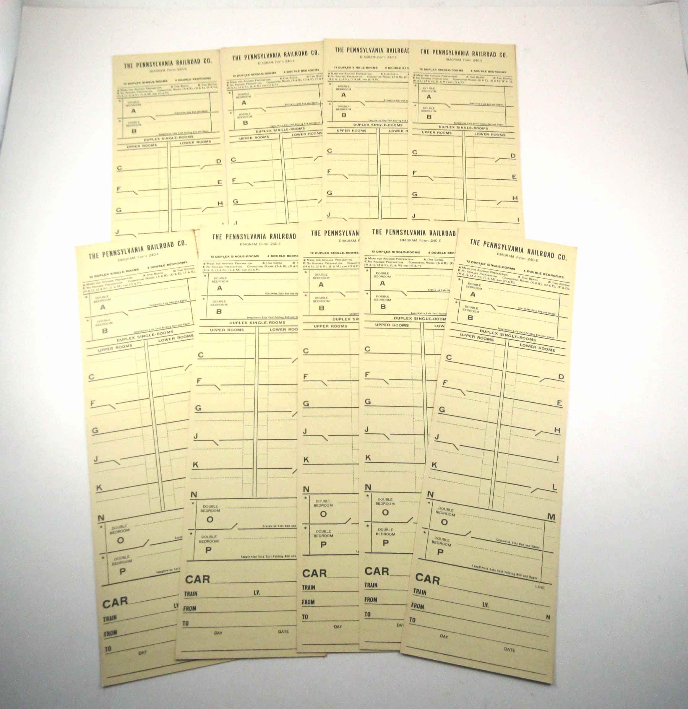 ビンテージ　鉄道チケット ヴィンテージ未使用ペンシルバニア鉄道チケット 9 枚セット - Etsy 日本
