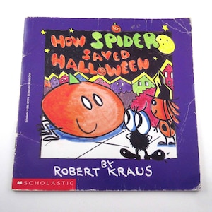 How Spider Saved Halloween Vintage 1970s Children's Scholastic Book by Robert Kraus image 1
