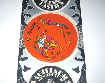 Vintage 1960s or 1970s Set of 6 Zodiac Pasties or Stickers in Original Package Sagittarius