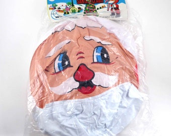 Vintage Christmas Inflatable Blow Up Vinyl Santa Claus in Original Package Made in Taiwan