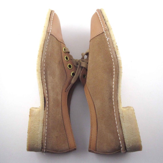 Vintage 1970s The Shoe Place Sears Light Brown Su… - image 5