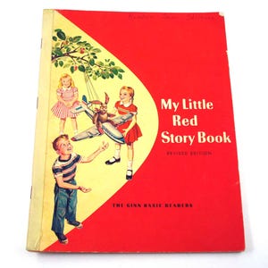 My Little Red Story Book Vintage 1940s Children's School Reader or Textbook by Ginn and Co.