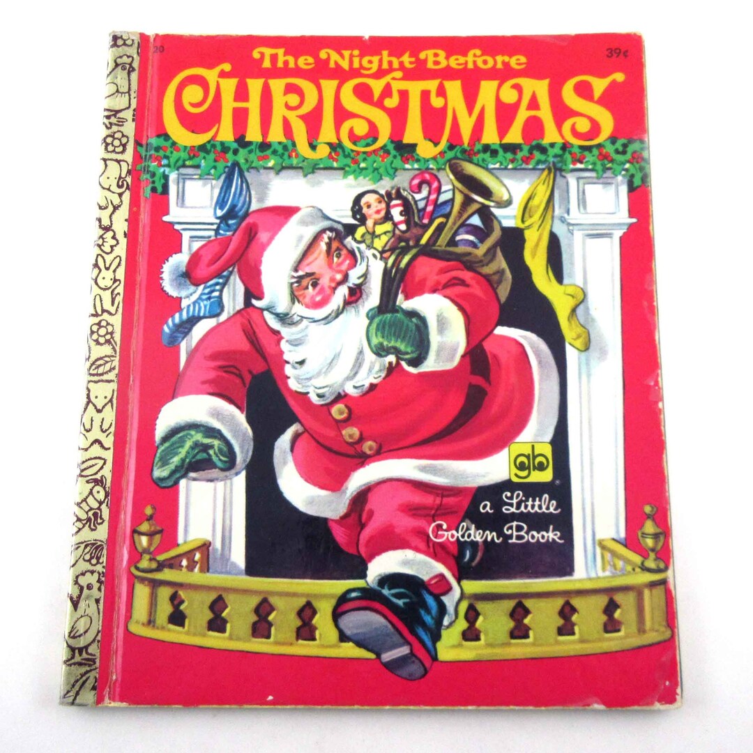 Vintage the Night Before Christmas Children's Little Golden Book ...
