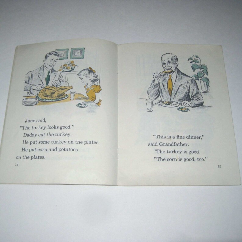 Thanksgiving Time Vintage 1950s Children's Reader by Esther M. Schenk image 4