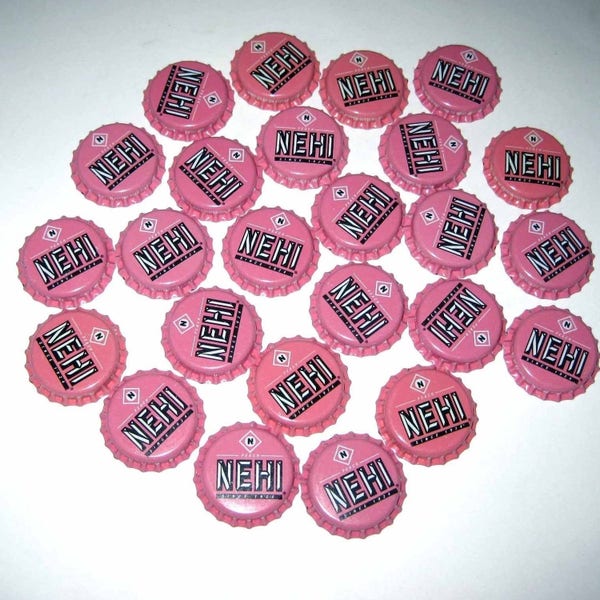 Pink Bottle Caps Etsy