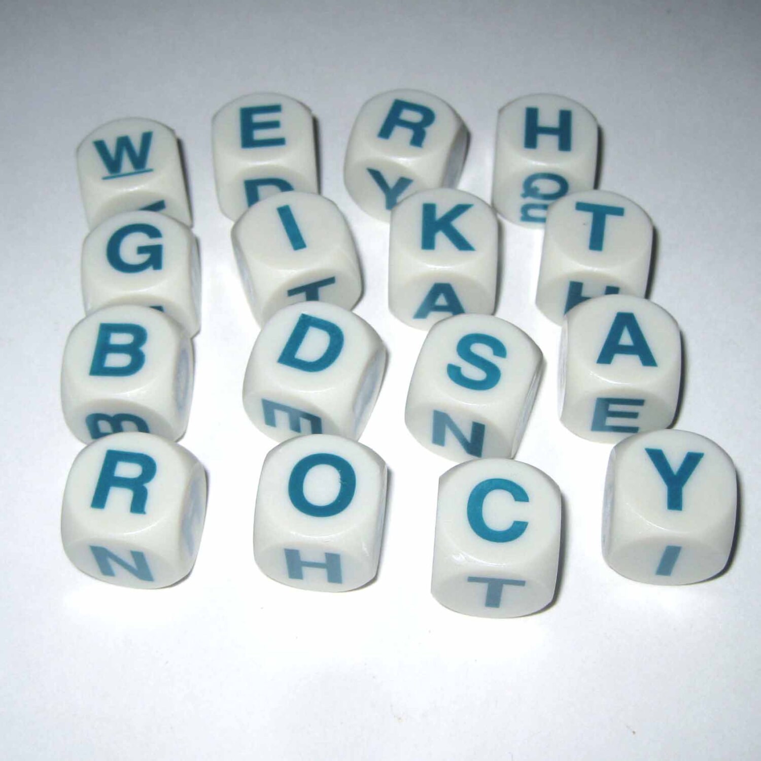 Vintage Blue Boggle Alphabet Letter Blocks Game Pieces Set of 16 - Etsy