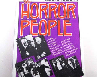 The Horror People Vintage 1970s Libro de referencia de John Brosnan