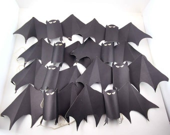 Vintage Halloween Die Cut Bat Decorations