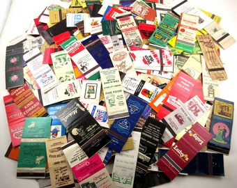 Vintage Set of Approx 400 Match Covers Matchbook Matchcovers Collection Advertising Lot A