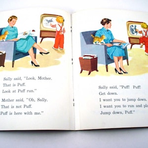 Fun With The Family Vintage 1960s The New Basic Readers Dick and Jane School Primer or Text Book Scott, Foresman and Co.