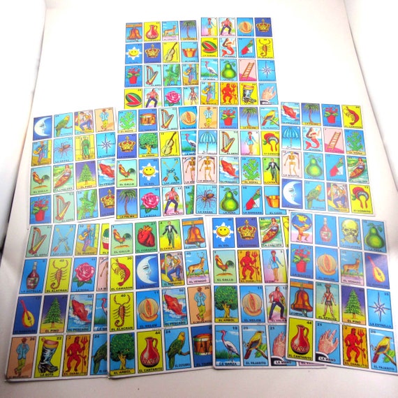 Loteria cards for rifa