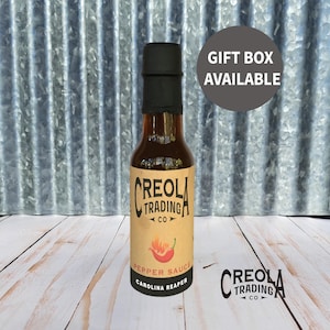 Carolina Reaper hot sauce, artisan handmade Louisiana *VERY HOT* sauce lover gift for husband, boyfriend, or dad, small batch BBQ grill gift