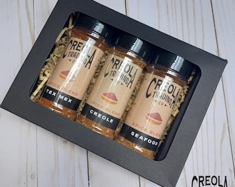 Gourmet Spice Blend Trio Gift Box: BBQ and Grilling Seasoning Variety Set