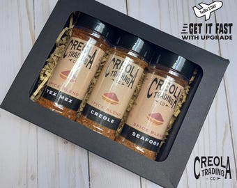 Gourmet Spice Blend Trio Gift Box: BBQ and Grilling Seasoning Variety Set