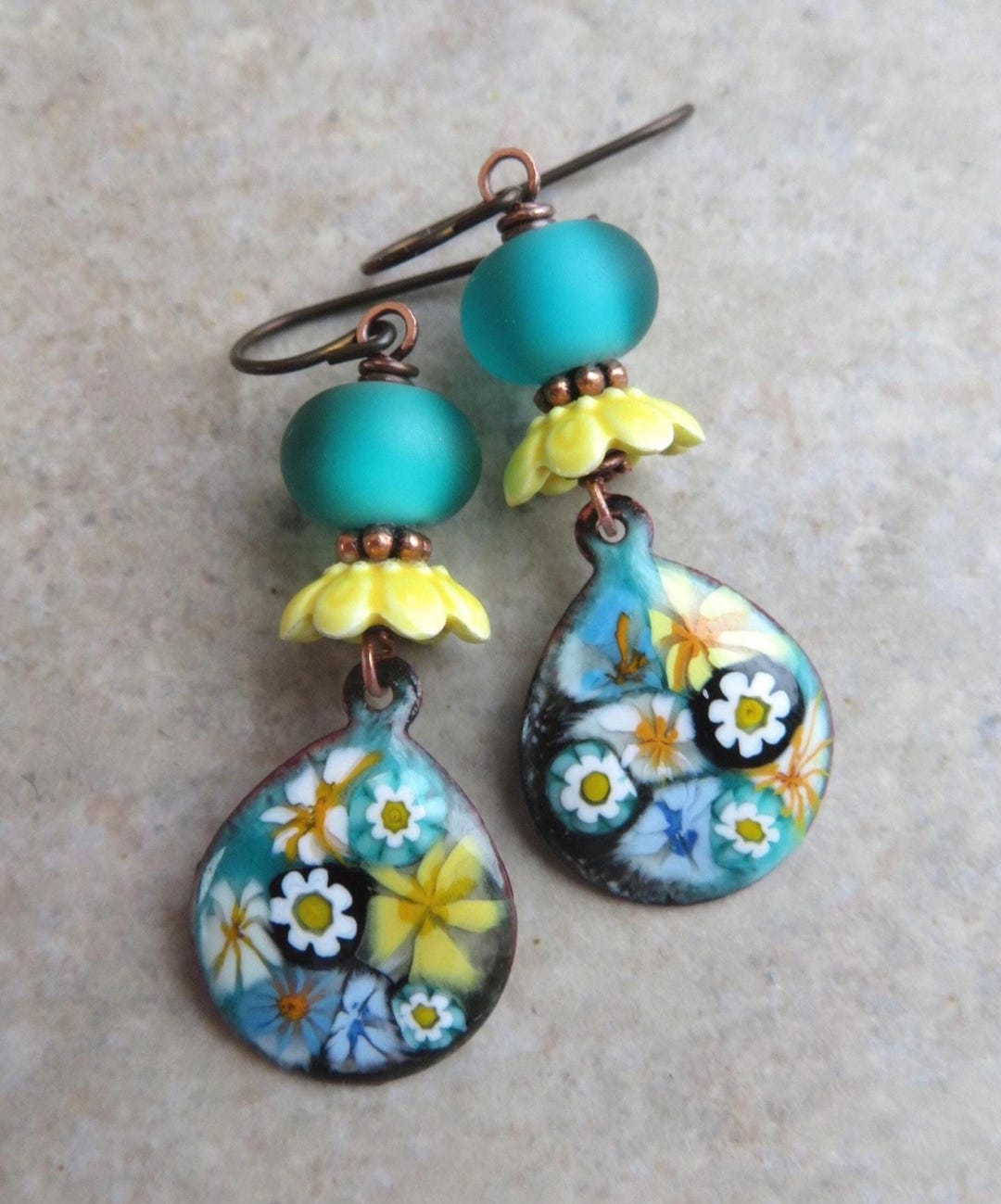 Earrings Picking Wildflowers - Allegria Designs