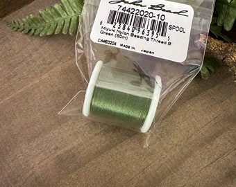 Olive Green, Miyuki Nylon Beading Thread Size B, 50m spool