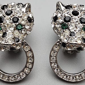 kJL (kenneth jay lane) leopard clip earings