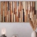 Stunning Raw Reclaimed Wood Wall Art For Minimalist Homes image