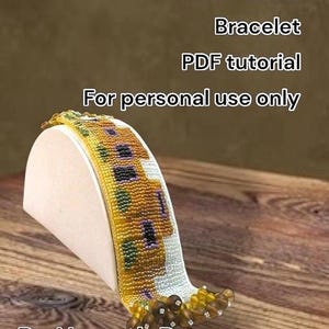 Patroon Pueblo-kralenarmband: weefgetouw of vierkante steek (pdf-download)