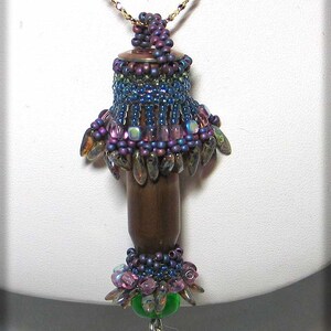 Beading Pattern Make Love Not War: Summer of Love Rifle Casing & peyote stitch Beginner Pendant Tutorial instructions Hannah Rosner Design image 5