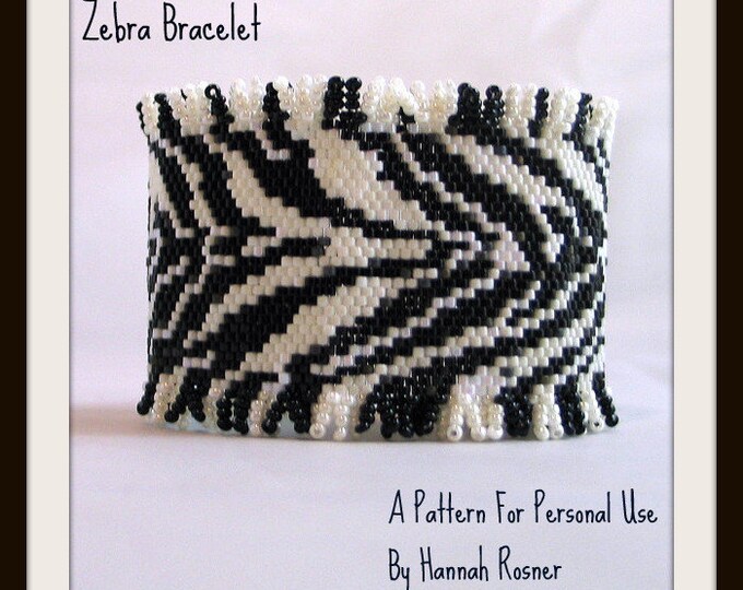 Peyote Stitch Bead Pattern Royal Ruffles Beaded Bracelet Tutorial ...