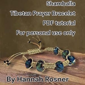 Perlen Mikro Makramee Tibetisches Gebetsarmband Muster (PDF)