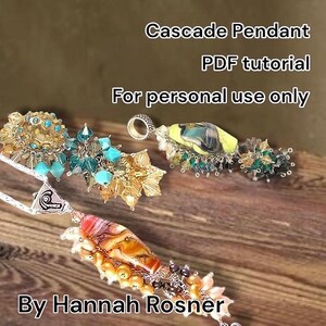 Kaskaden Lampwork Anhänger Perlenmuster: Anleitung (PDF)