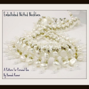 Beginning Beading Pattern Embellished Spiderweb Bracelet or Necklace Seed Bead tutorial instructions by Hannah Rosner image 2