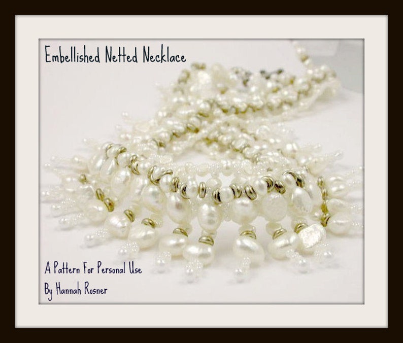 Beginning Beading Pattern Embellished Spiderweb Bracelet or Necklace Seed Bead tutorial instructions by Hannah Rosner image 2