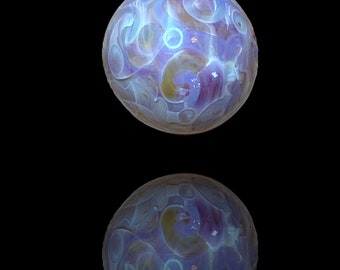 Lampwork Glass Decorative Marble or miniature paperweight - borosilicate glass - boro - pyrex - by Hannah Rosner