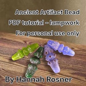Faux Roman Glass Bead Tutorial: Lampwork Ancient Artifact (Digital Download)